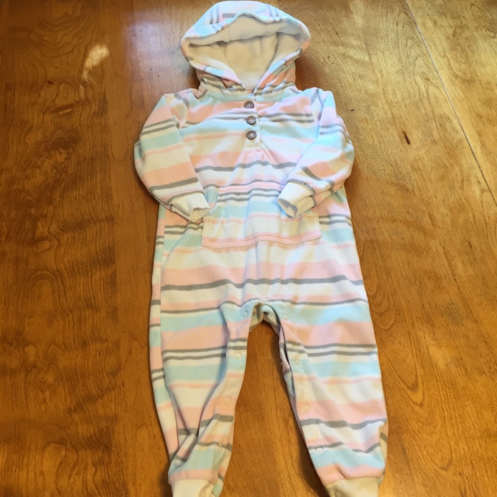 Carter’s fleece hooded bodysuit size 18 months